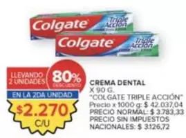 Colgate - CREMA DENTAL TRIPLE ACCION