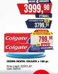 Colgate - CREMA DENTAL COLGATE