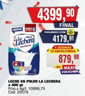 La Lechera - LECHE EN POLVO x 400 gr