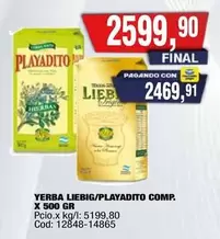 Playadito - YERBA LIEBIG/PLAYADITO COMP. X 500 GR