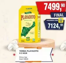 Playadito - YERBA PLAYADITO X 2 KGR