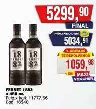 X$ - FERNET 1882