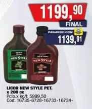 New Style - LICOR NEW STYLE PET