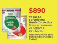 La Serenísima - Yogur Nutrición Activa