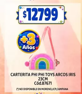 CARTERITA PHI PHI TOYS ARCOS IRIS 23CM Cód.87671