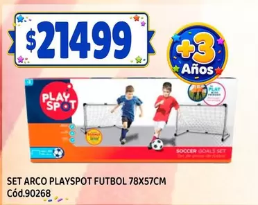 SET ARCO PLAYSPOT FUTBOL 78X57CM Cód.90268