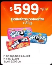 Polvorita - Galletitas polvorita