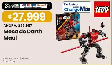 LEGO - Meca de Darth Maul