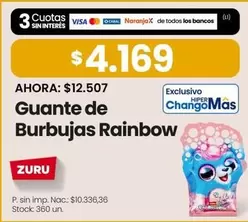Guante de Burbujas Rainbow