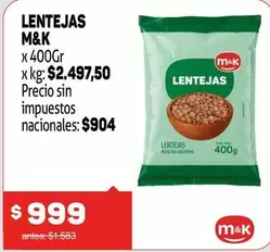 M&K - LENTEJAS