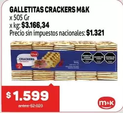 M&K - GALLETITAS CRACKERS
