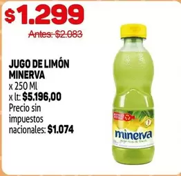 Minerva - JUGO DE LIMÓN