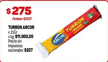 Arcor - TURRON MANI