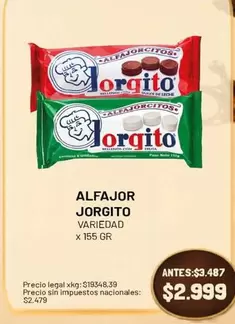 Jorgito - ALFAJOR JORGITO