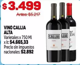 Callia - VINO CALLIA ALTA Varietales