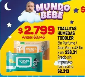 X$ - Toallitas Húmedas Toddler