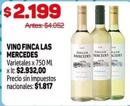 Finca Las Mercedes - VINO FINCA LAS MERCEDES Varietales