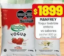 Manfrey - Yogur bebible entero