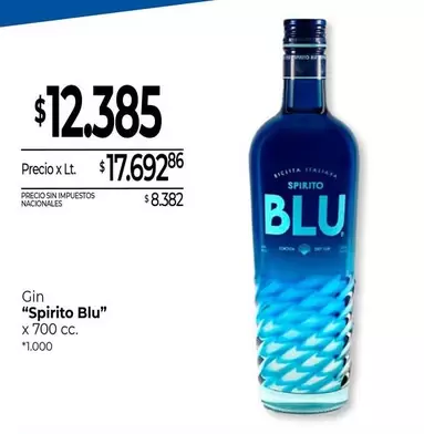X$ - Gin "Spirito Blu"