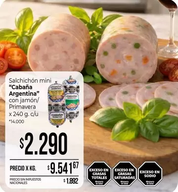 Cabaña Argentina - Salchichón mini