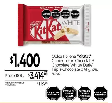 Nestlé - Oblea Rellena "KitKat"