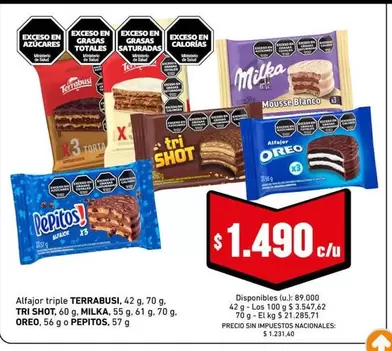 Terrabusi - Alfajor triple
