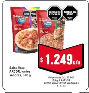 Arcor - Salsa lista