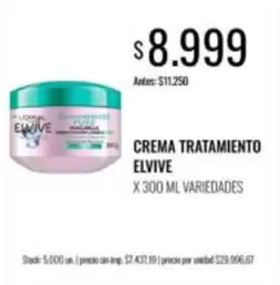 Elvive - CREMA TRATAMIENTO