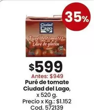 Ciudad del Lago - Puré de tomate