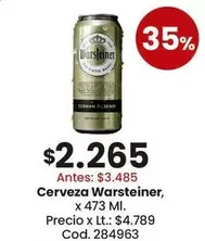 Warsteiner - Cerveza Pilsen