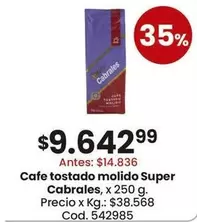 Cabrales - Cafe tostado molido Super