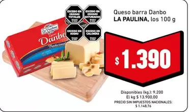 La paulina - Queso barra