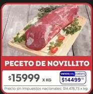 X$ - PECETO DE NOVILLITO