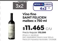 Saint Felicien - Vino malbec