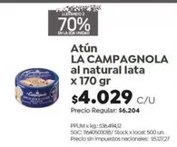 La Campagnola - Atún al natural lata