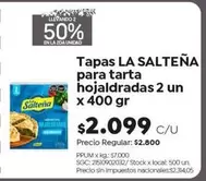 La Salteña - Tapas para tarta hojaldradas