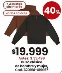 Buzo clásico Cod. 620981-619967