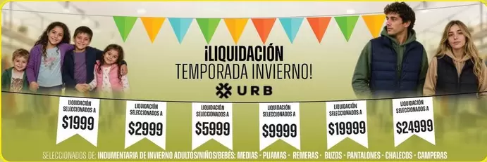 LIQUIDACIÓN TEMPORADA INVIERNO