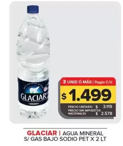 Glaciar - Agua Mineral S/Gas Bajo Sodio 