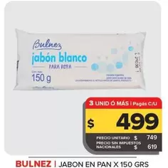 Bulnez - Jabon En Pan
