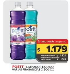 Poett - Limpiador Liquido