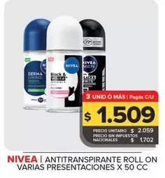 Nivea - Antitranspirante Roll On