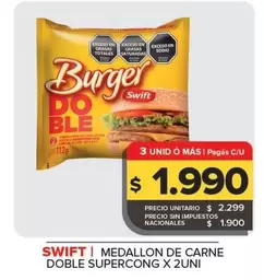 Swift - Medallon de Carne Doble Supercong X 2UNI
