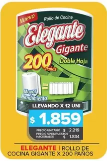 Elegante - Rollo De Cocina Gigante