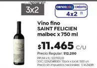 Saint Felicien - Vino fino malbec