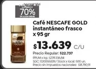 Nescafé - Café instantáneo frasco