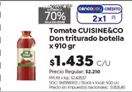 X$ - Tomate triturado botella