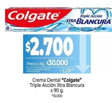 Colgate - Crema Dental Triple Acción Xtra Blancura