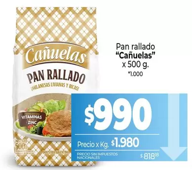 cañuelas - Pan rallado