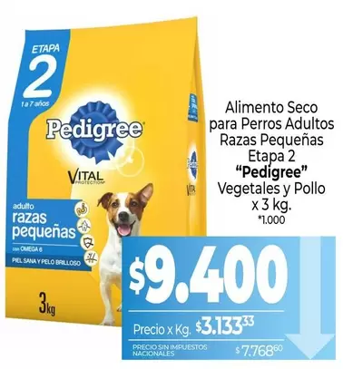 Pedigree - Alimento Seco para Perros Adultos Razas Pequeñas Etapa 2